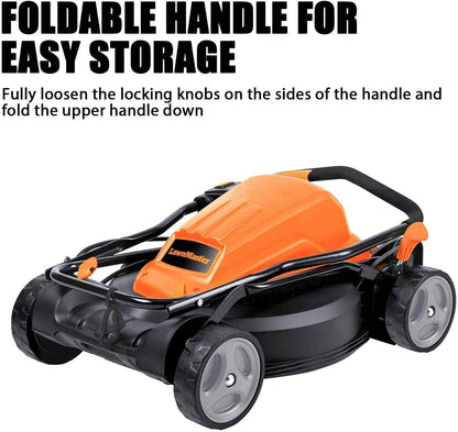 LawnMaster 19 inch 2-in-1 Electric Lawn Mower, 12AMP, ME1218X