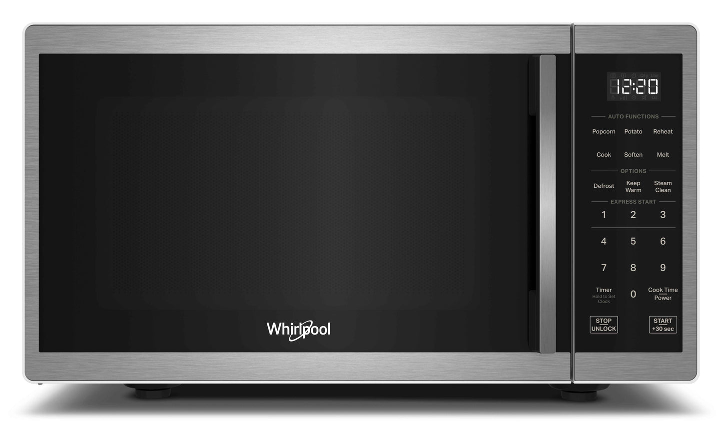 Whirlpool 0.9 cu. ft. Stainless Steel Countertop Microwave With Steam Clean - 900 Watt