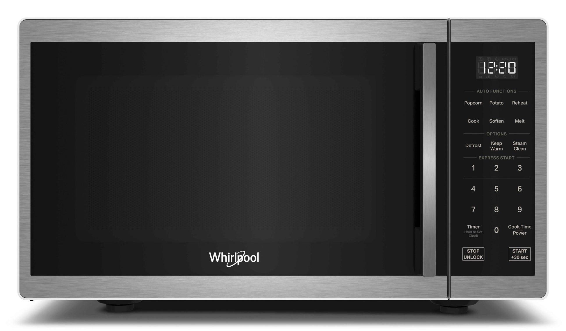 Whirlpool 0.9 cu. ft. Stainless Steel Countertop Microwave With Steam Clean - 900 Watt