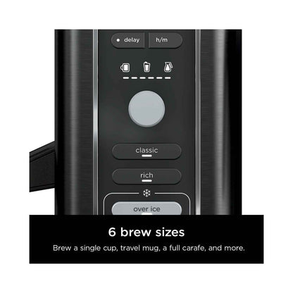 Ninja Hot & Iced Coffee Maker, Single Serve to 10 Cup Carafe, Drip, Rapid Cold Brew, CM360 Black