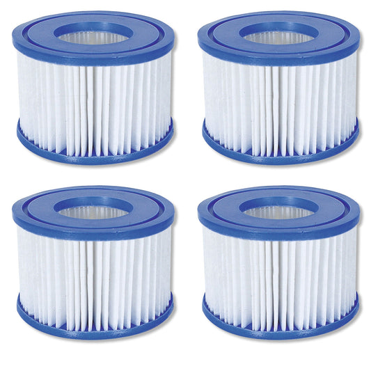 Bestway SaluSpa Hot Tub Filter Pump Type VI Replacement Cartridges (4 Pack)