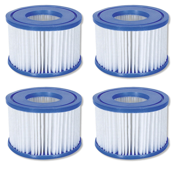 Bestway SaluSpa Hot Tub Filter Pump Type VI Replacement Cartridges (4 Pack)