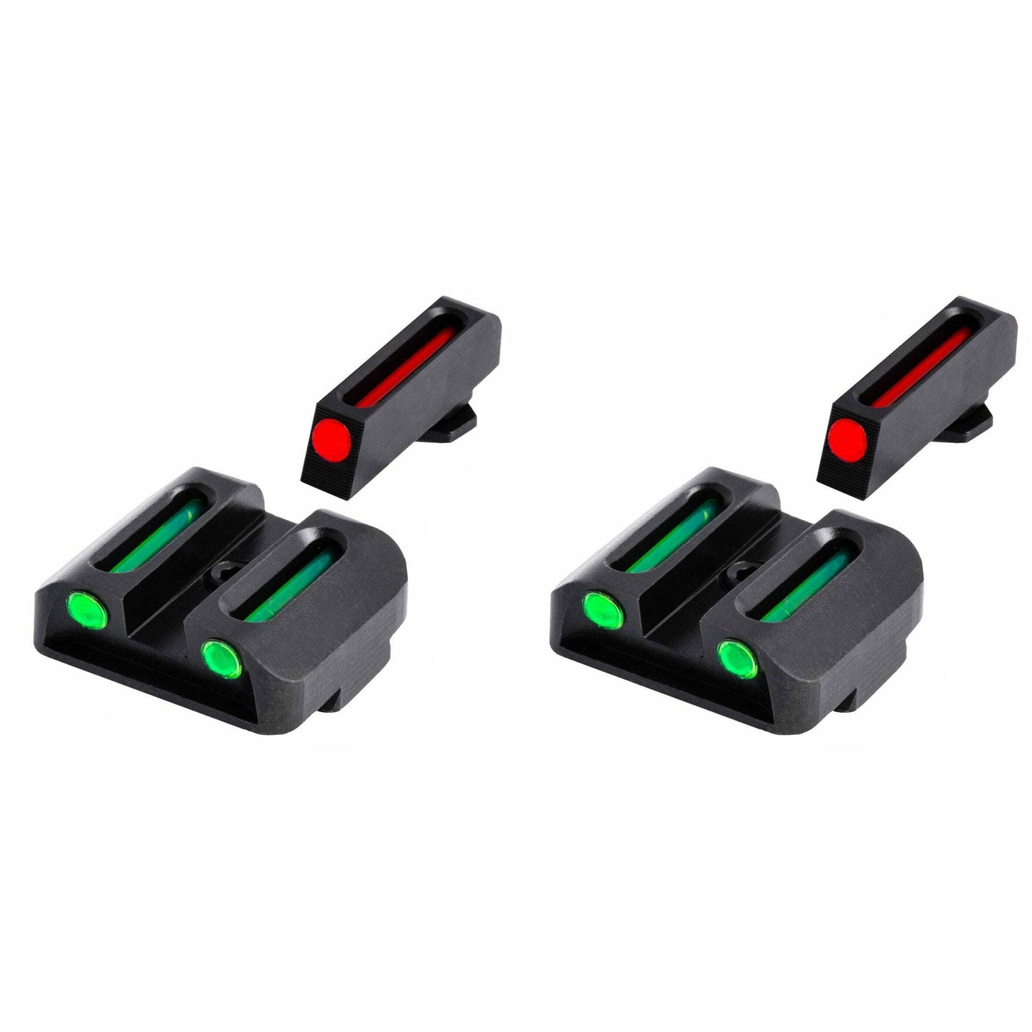 TruGlo TFO Tritium Fiber Optic Gun Sight Set, Fits Glock 17/17L Models (2 Pack)