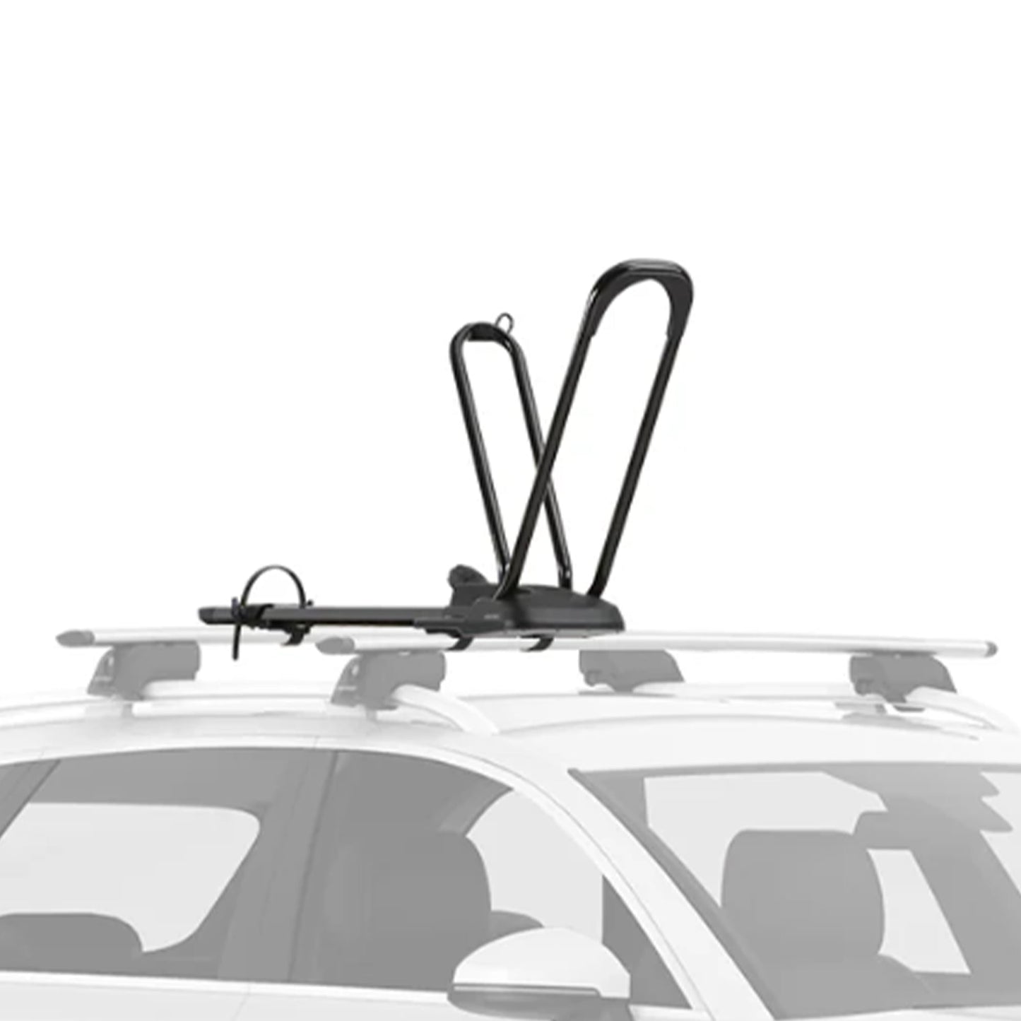 Yakima HighRoad Rooftop Upright Bike Mount with TorqueRight Knob and Tray, Black - Find Fresh Goods