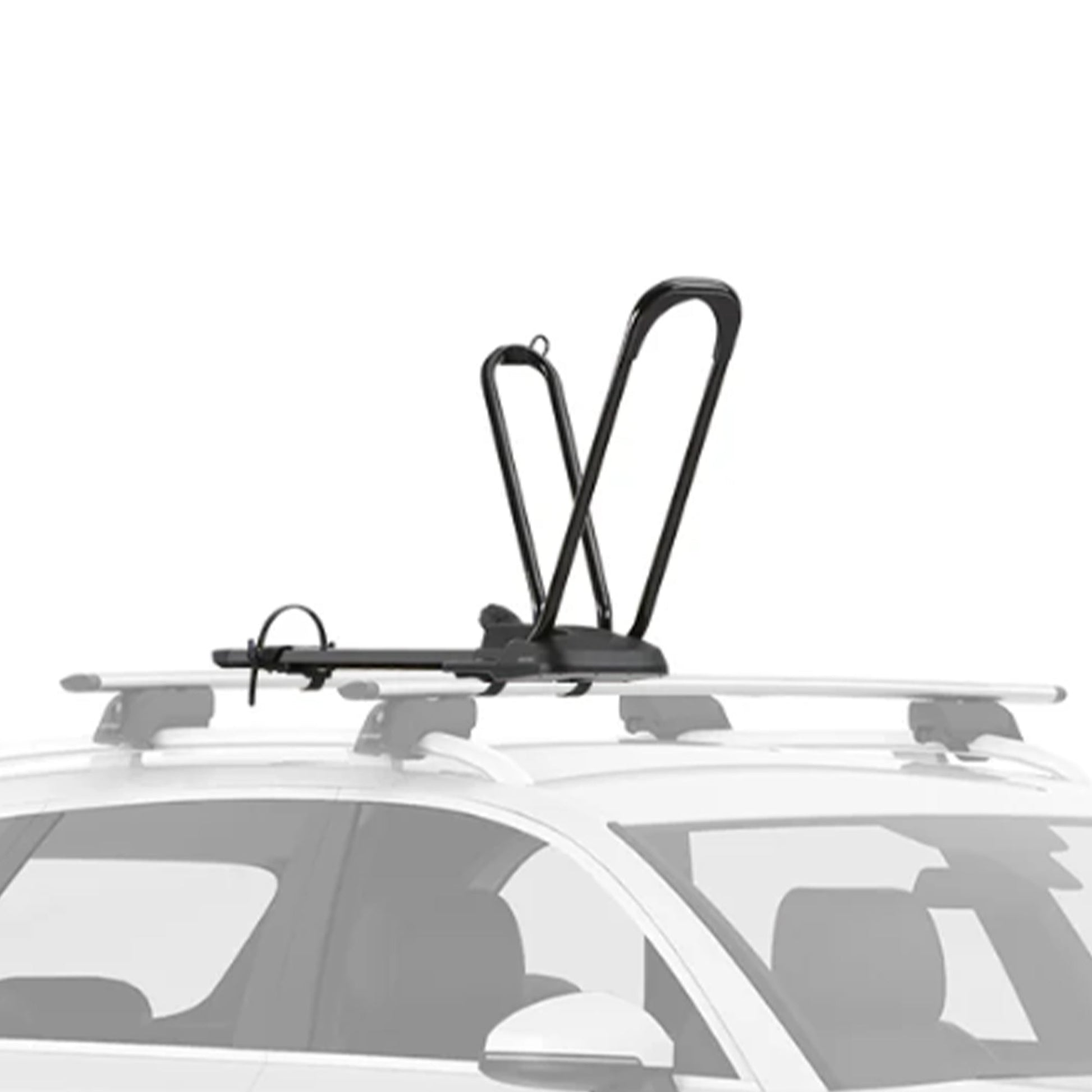 Yakima HighRoad Rooftop Upright Bike Mount with TorqueRight Knob and Tray, Black - Find Fresh Goods