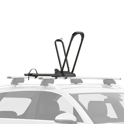 Yakima HighRoad Rooftop Upright Bike Mount with TorqueRight Knob and Tray, Black - Find Fresh Goods
