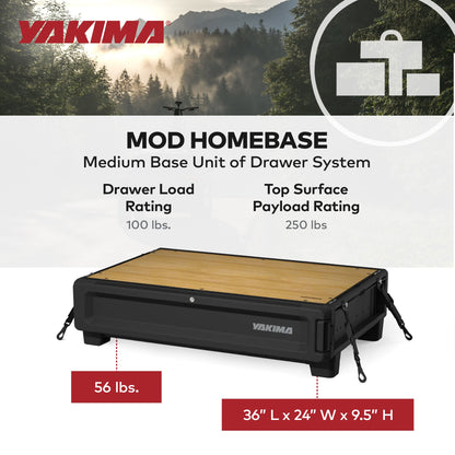 Yakima MOD HomeBase Medium Base Unit of Drawer System w/Internal Drawer Divider