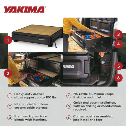 Yakima MOD HomeBase Base Unit of Drawer System with Internal Drawer Divider