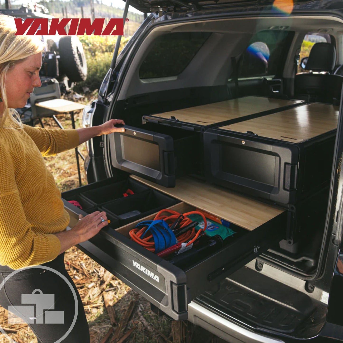 Yakima MOD HomeBase Base Unit of Drawer System with Internal Drawer Divider