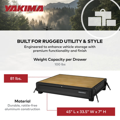 Yakima MOD HomeBase XL Base Unit of Drawer System w/Internal Drawer Divider - Find Fresh Goods
