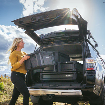 Yakima MOD GearCrate Medium Stackable Premium Tote with Lid and Divider, Black - Find Fresh Goods