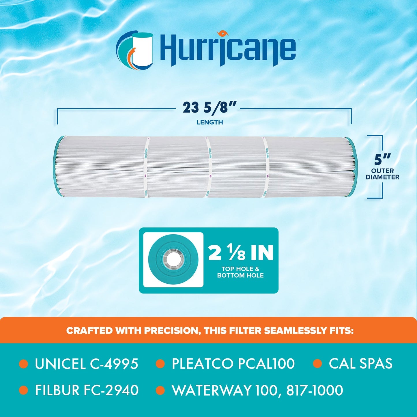 Hurricane HF4995-01 4 Pack Advanced Filter Cartridge for Unicel C-4995 & PCAL100