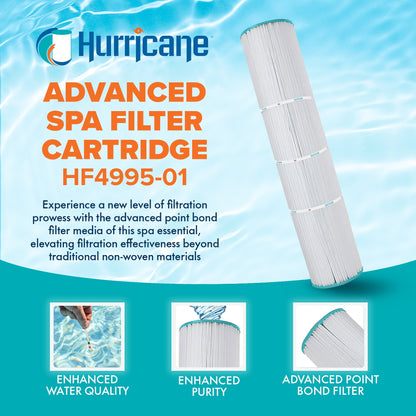 Hurricane HF4995-01 4 Pack Advanced Filter Cartridge for Unicel C-4995 & PCAL100