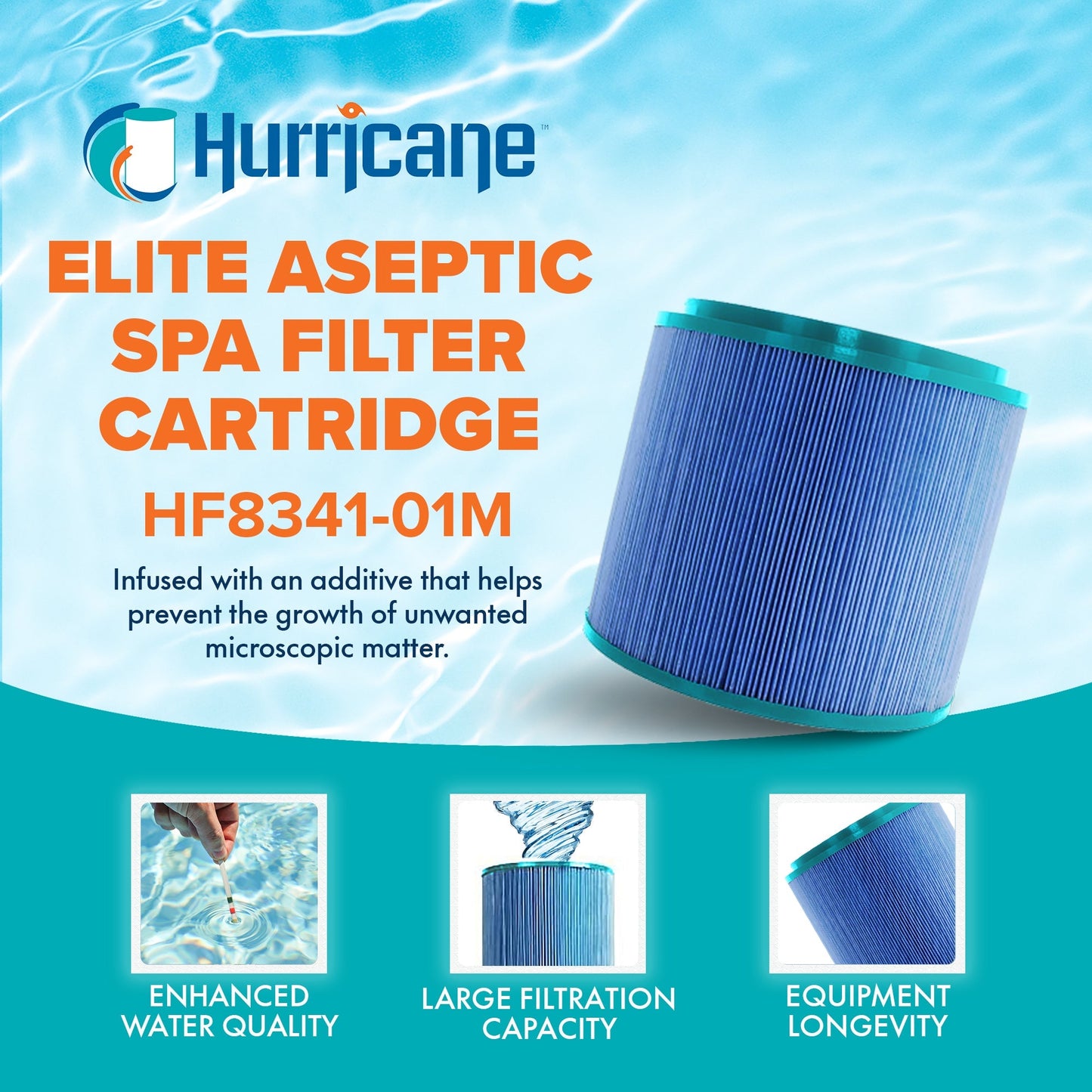 Hurricane 2 Pack Elite Aseptic Filter Cartridge for PM35SC-F2M & Unicel 5CH-352