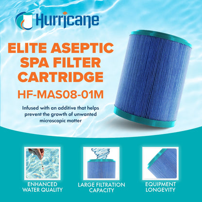 Hurricane Elite Aseptic Spa Cartridge Filter for PMA25-M, PMA-PROPAK2-M, 3 Pack