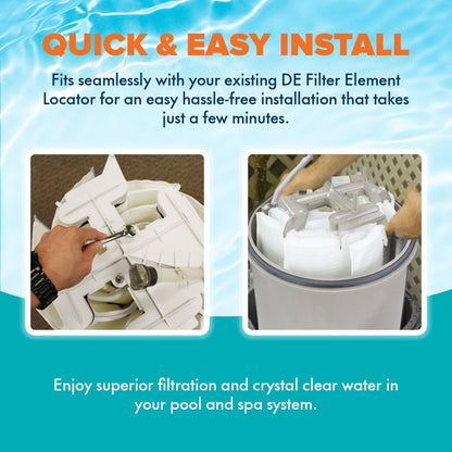 Hurricane 48 Sq ft DE Grid Filter with 7 Full Grids and 1 Partial Grid, 3 Pack