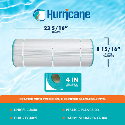 Hurricane HF8410 Replacement Spa Filter Cartridge for PJANCS100 and Unicel C8410