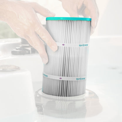 Hurricane 4 Pack HF7375-01 Advanced Pool and Spa Filter Cartridge Replacement