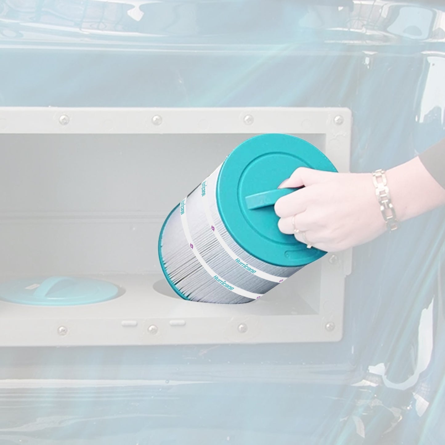 Hurricane 2 Pack HF7375-01 Advanced Pool and Spa Filter Cartridge Replacement