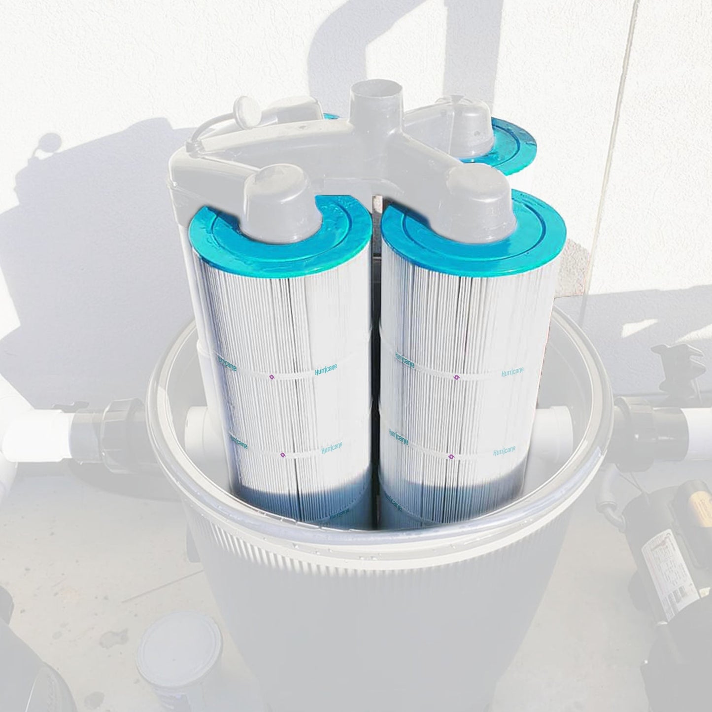 Hurricane 12 Pack HF7483-04 Advanced Pool and Spa Filter Cartridge Replacement
