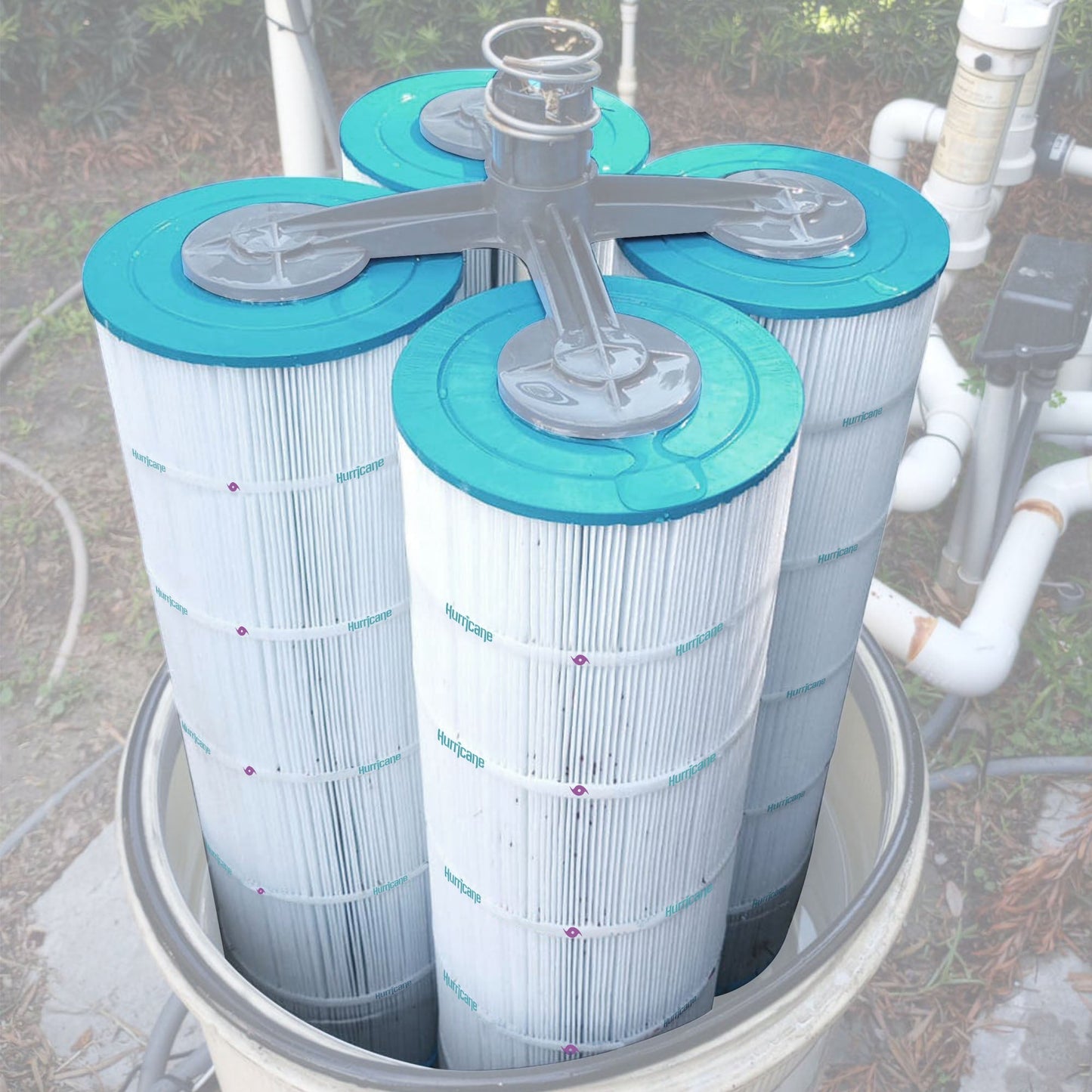 Hurricane 16 Pack HF7494-04 Advanced Pool and Spa Filter Cartridge Replacement