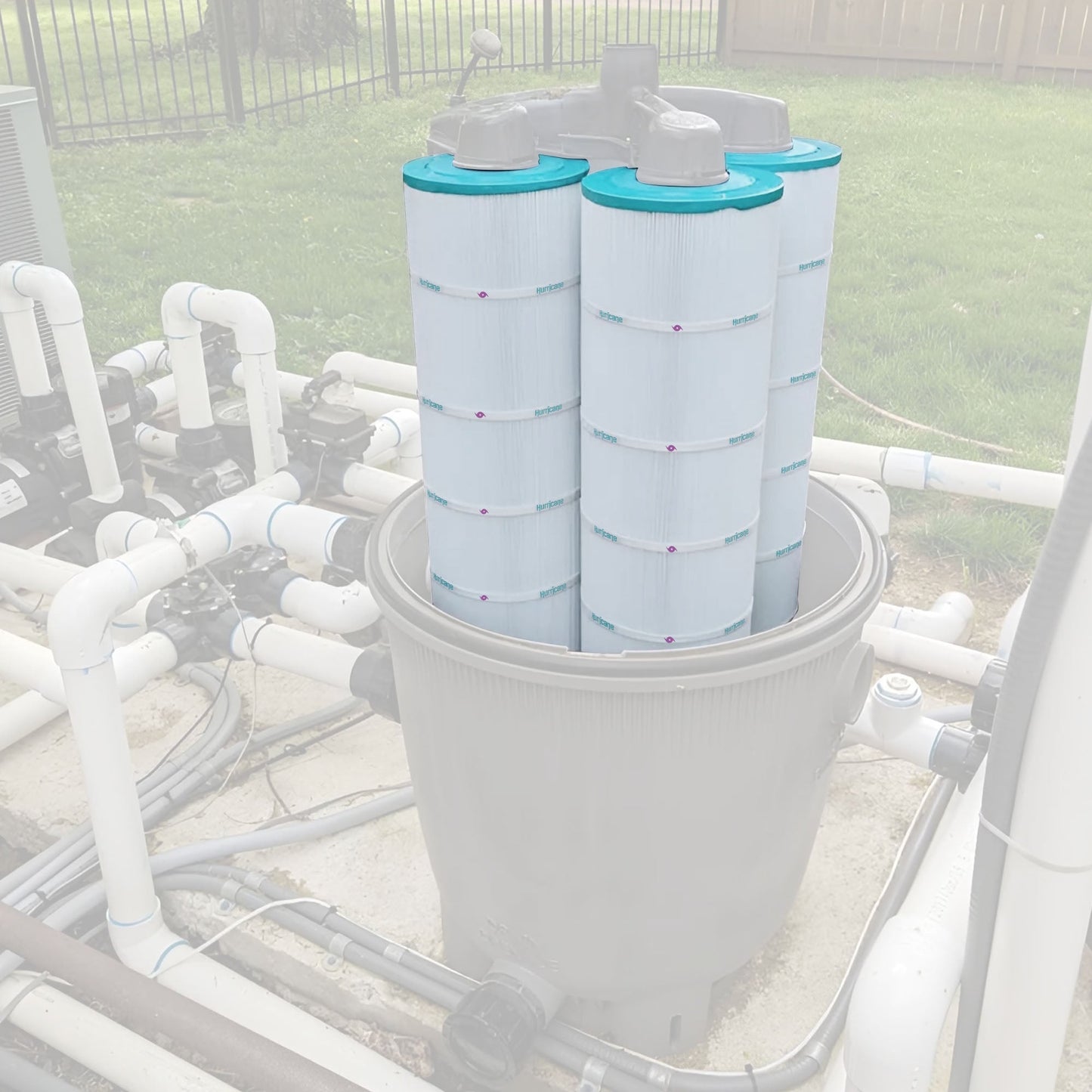 Hurricane 12 Pack HF7494-04 Advanced Pool and Spa Filter Cartridge Replacement
