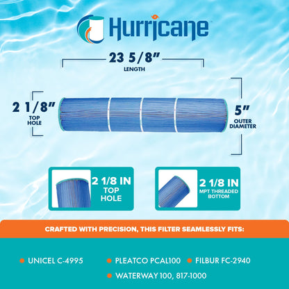 Hurricane Filters HF4995-01M Advanced Pool, Spa Cartridge Filter Replacement