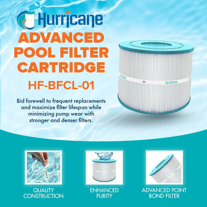 Hurricane Filters HF-BFCL-01 Advanced Pool and Spa Cartridge Filter Replacement