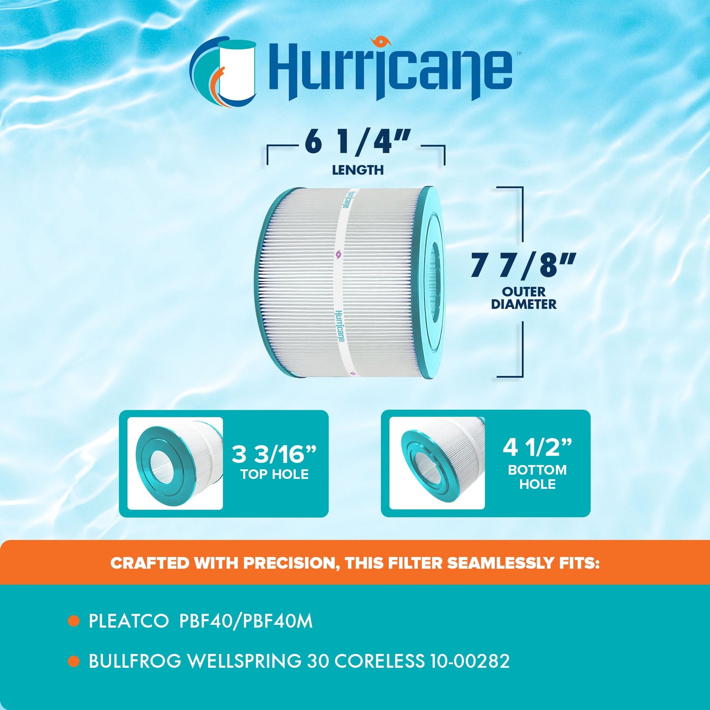 Hurricane Filters HF-BFCL-01 Advanced Pool and Spa Cartridge Filter Replacement