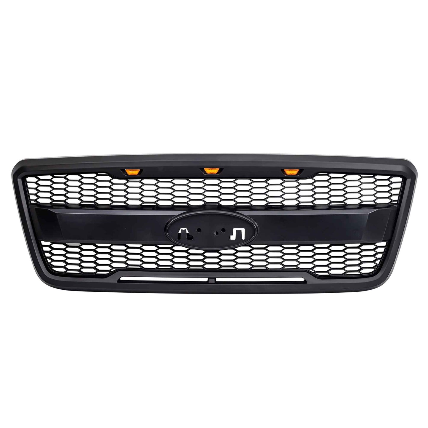 AMERICAN MODIFIED Raptor Style Mesh Grille for 2004-2008 Ford F150, Matte Black