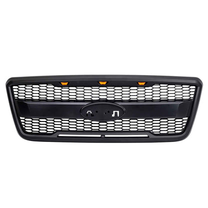 AMERICAN MODIFIED Raptor Style Mesh Grille for 2004-2008 Ford F150, Matte Black