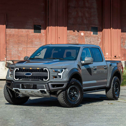 AMERICAN MODIFIED Raptor Style Mesh Grille for 2015-2017 Ford F150, Matte Black