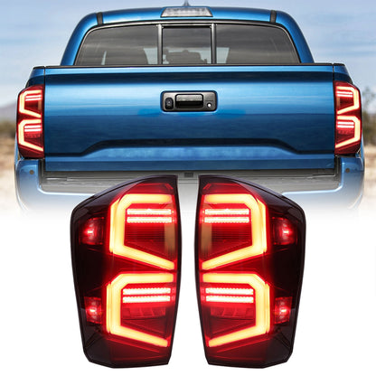 AMERICAN MODIFIED Smoked LED Tail Lights for 2016 to 2023 Toyota Tacoma, 1 Pair - Find Fresh Goods