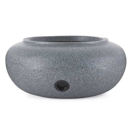 HC Companies 21" Decorative Plastic Outdoor Garden Hose Storage Pot (3 Pack)