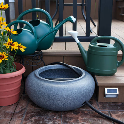 The HC Companies 21 Inch Garden Hose Holder Pot for 75 to 100 Ft Hoses (2 Pack)