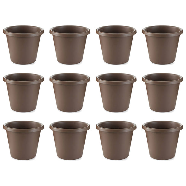 The HC Companies 14 Inch Indoor or Outdoor Classic Flower Pot Planter (12 Pack)