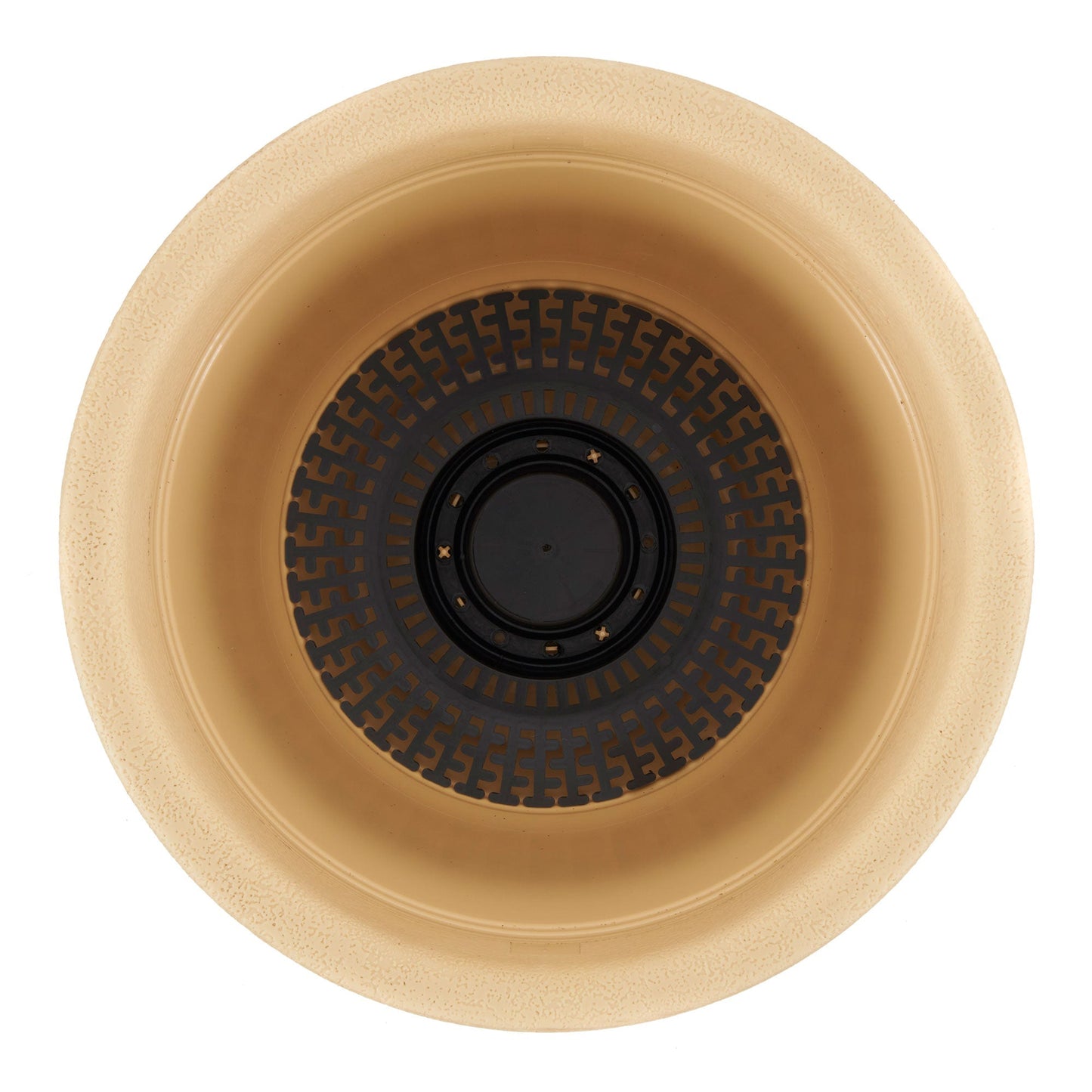 HC Companies Sierra 10 Inch Round Garden Planter Pot, Arizona Sand (2 Pack)