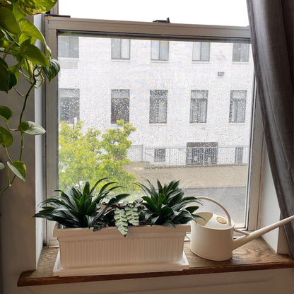 HC Companies Farmhouse Venetian 18 Inch Rectangular Flower Box Saucer (4 Pack)