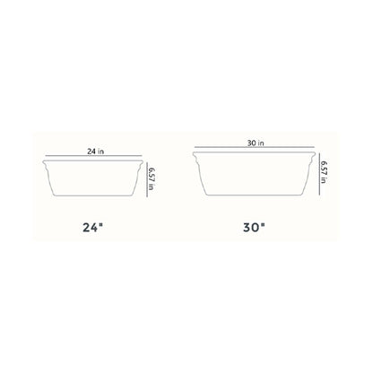 The HC Companies 30 Inch Window Flower Box w/Removable Saucer, White (12 Pack)