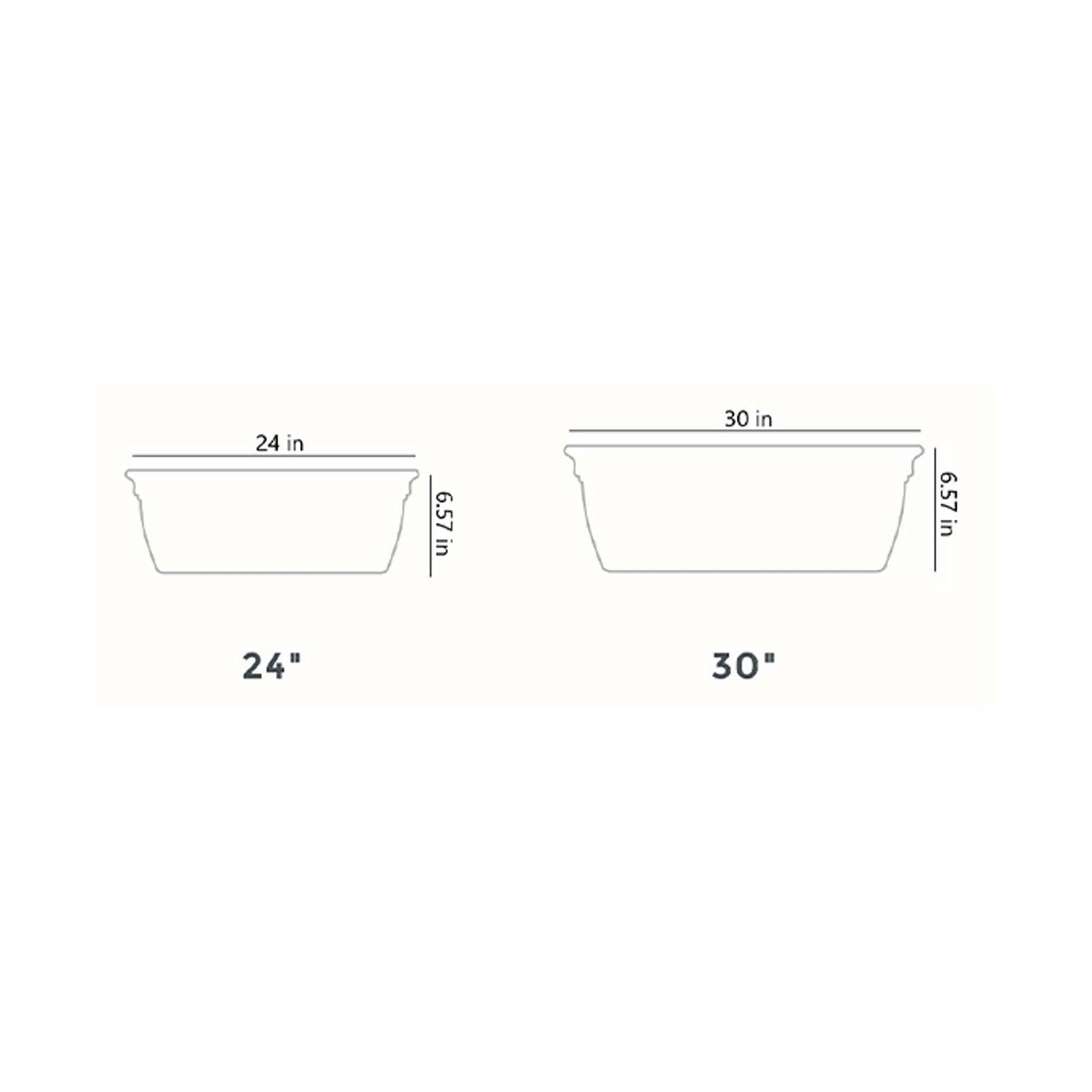 The HC Companies 24 Inch Window Flower Box with Removable Saucer, White (2 Pack)