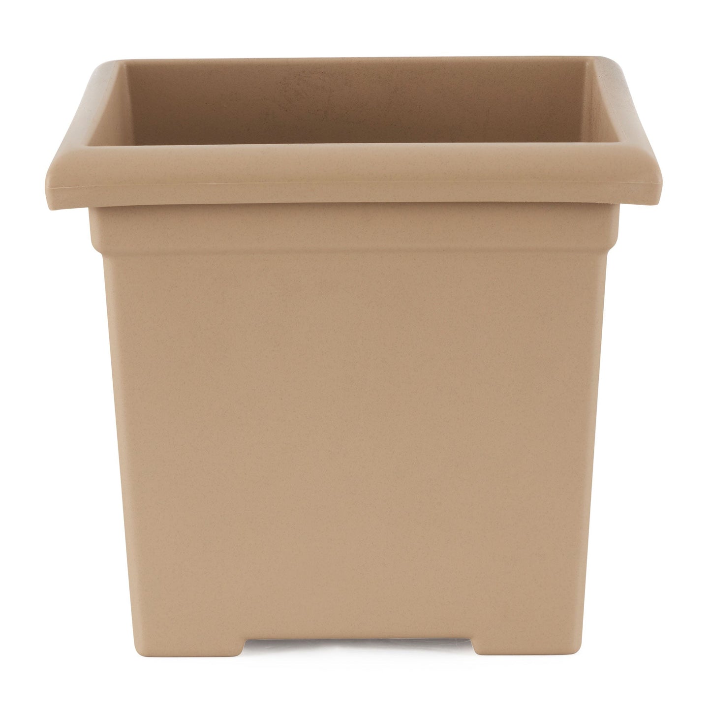 HC Companies 13.25" x 15.5" Outdoor Square Accent Planter, Sandstone (3 Pack)