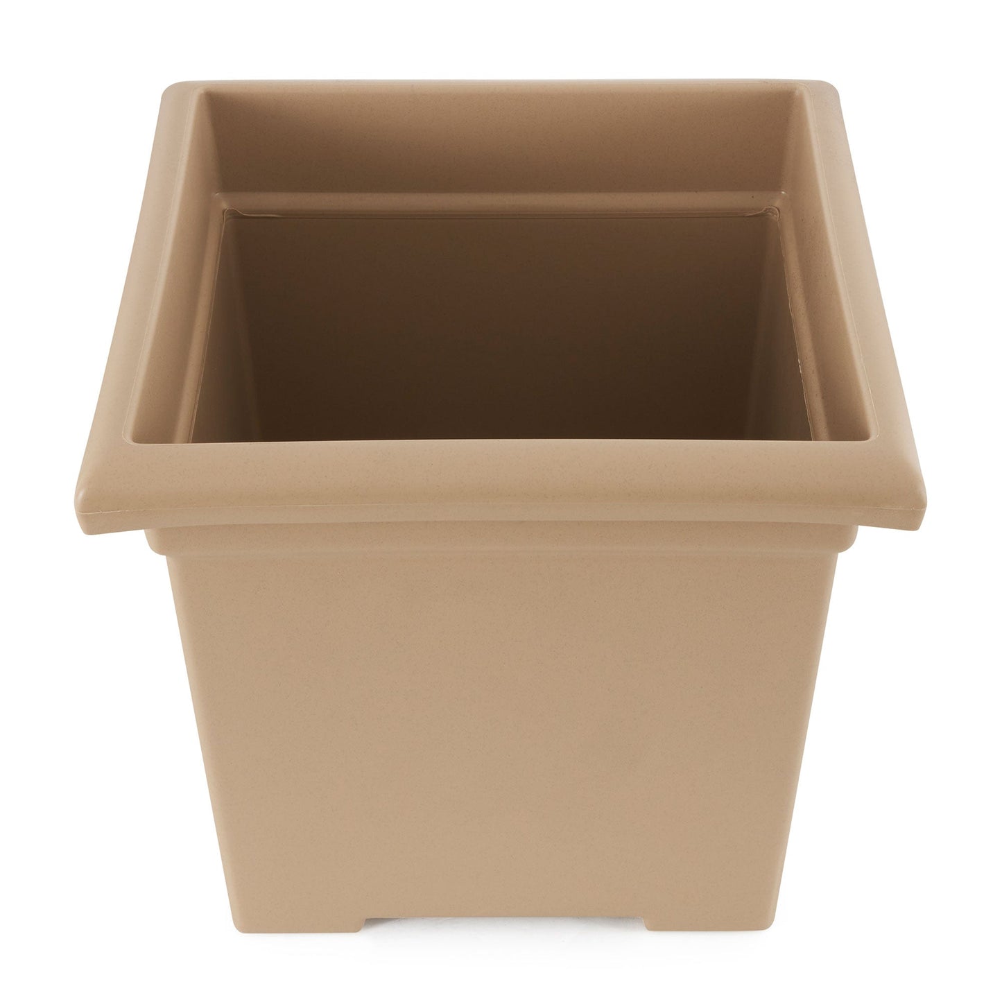 HC Companies 13.25" x 15.5" Outdoor Square Accent Planter, Sandstone (3 Pack)