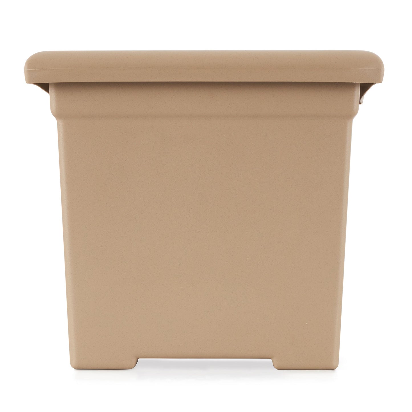 HC Companies 13.25" x 15.5" Outdoor Square Accent Planter, Sandstone (3 Pack)