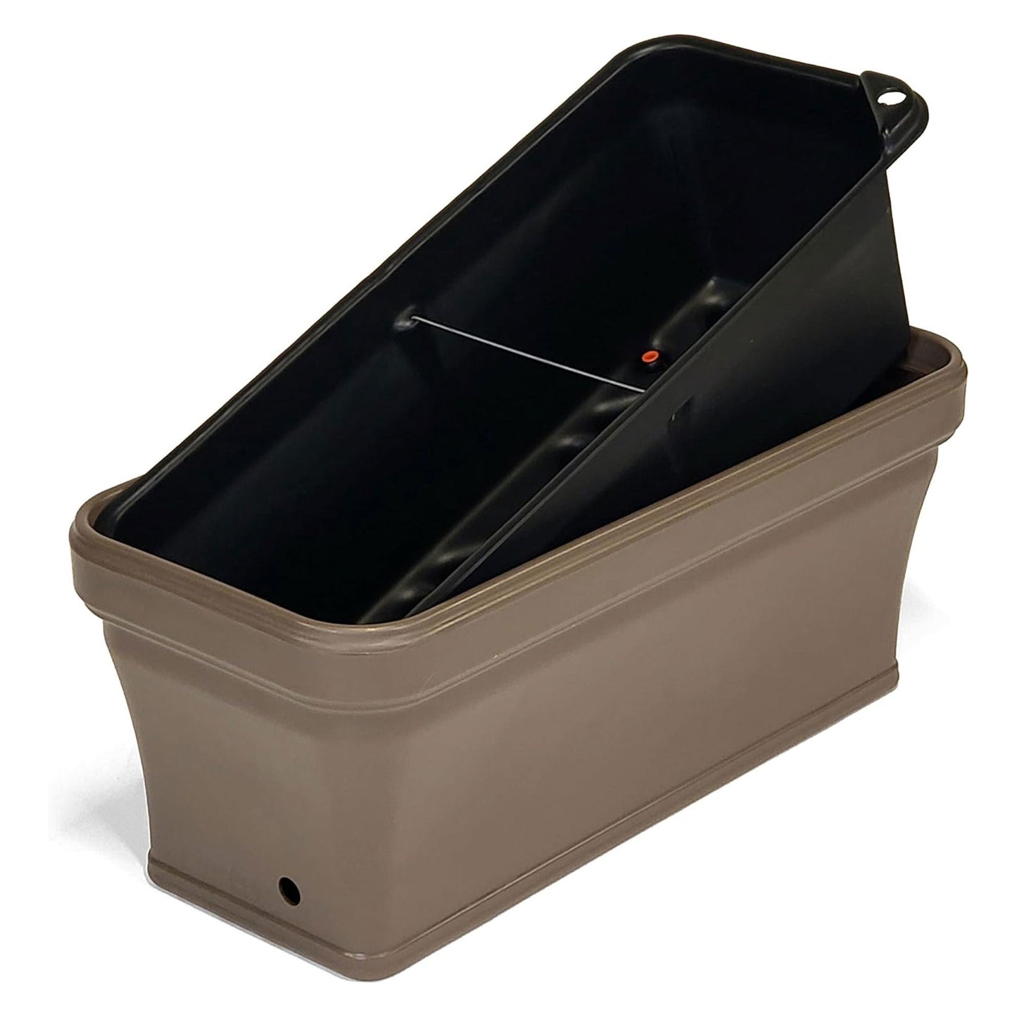 FCMP 32 Inch Outdoor Long and Deep Self Watering Vegetable Planter, Cappuccino