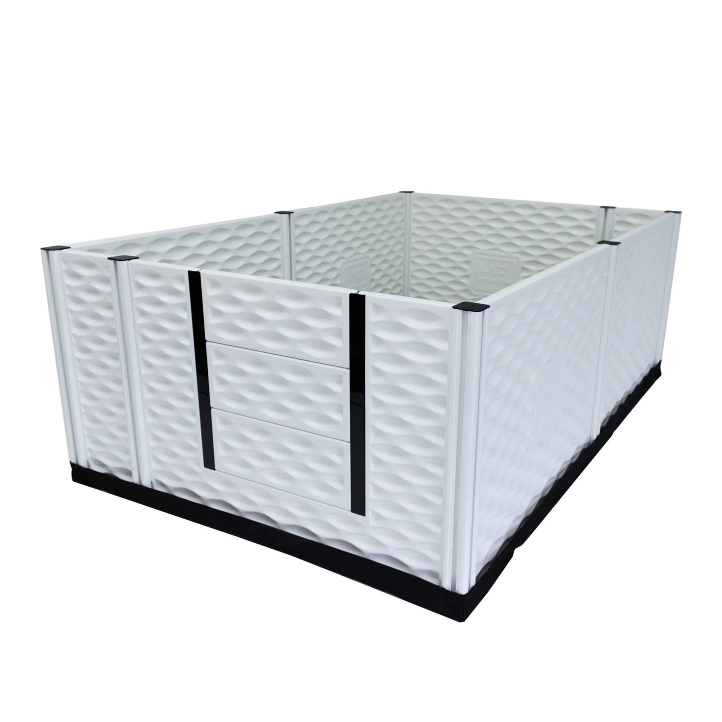 EZwhelp EZclassic 48" x 48" Dog Whelping Box Tall Playpen with Rails, Black