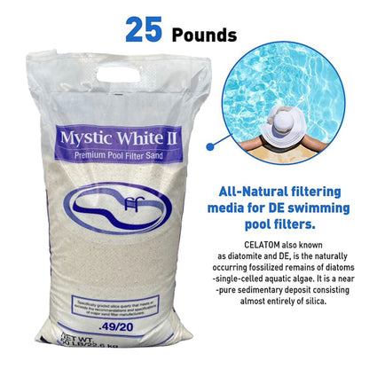 Funsicle 1600 GPH Sand Filter Pool Pump with Mystic White II Premium Filter Sand