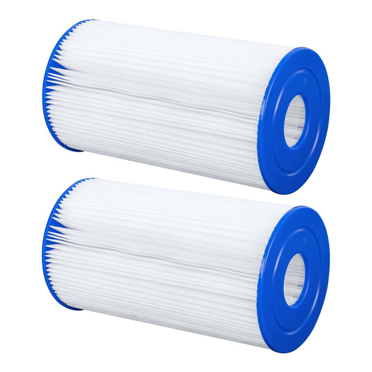 Bestway Flowclear Type IV & B Pool Filter Pump Replacement Cartridge, 2 Pack