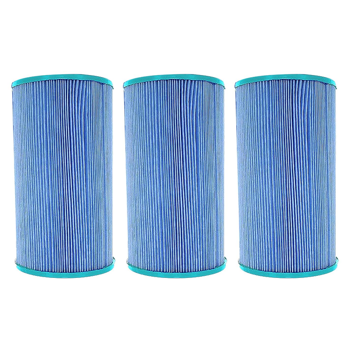 Hurricane 3 Pack HF6430-01M Elite Aseptic Spa Filter Cartridge Replacement, Blue