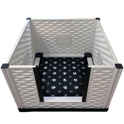 EZwhelp EZclassic 38" x 38" Puppy Dog Whelping Box Playpen with Rails & Liner