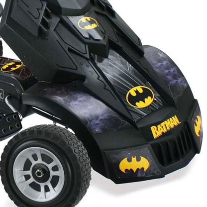 Hauck Bat Mobile Pedal Go Kart Superhero Ride On Batman Vehicle for Kids, Black